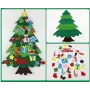 Дитяча Різдвяна ялинка з фетру Без іграшок Chrismas Free ялинка на стіну 95x70 см