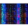 Світлодіодна новорічна гірлянда водоспад 2х2 кольорова, новорічні гірлянди LED для дому на вікно