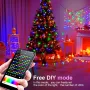 Програмована новорічна LED гірлянда Крапля роси з пультом і керуванням із телефона SFK-04 Bluetooth USB 10 м