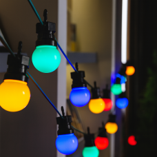 Гірлянда вулична різнобарвні кулі 5 м/10 лампочок/IP65 SFK-47