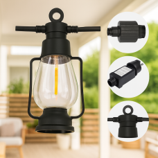 Гірлянда ретролампи підвісні 220 В, тепле світло, вулична SFK-49