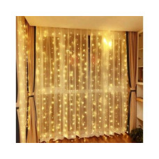 Гірлянда-штора світлодіодна 160 LED 2х2 м від USB Теплий