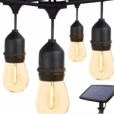 Декоративна гірлянда із сонячною панеллю Ретролампа SFK-13 Водонепроникні світлодіодні лампи-гірлянда