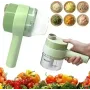ОЧЕНКА! Ручний електричний подрібнювач для овочів 4 в 1 Food Chopper Catling (Плохе паковання 3091)