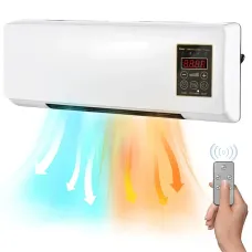 УЦІНКА!Настінний нагрівач Wall Air Cooler з пультом — потужність 1500 Вт, для кімнати до 20 м2 (Плохе паковання 3154)