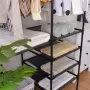 Вішак для одягу 86/43/173 Simple Coat Rack Double Row / Вішалка з полицями