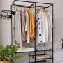Вішак для одягу 86/43/173 Simple Coat Rack Double Row / Вішалка з полицями