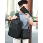 Универсальный комплект для ежедневного использования Backpack Black 3 в 1 Рюкзак Сумка Клатч Серый