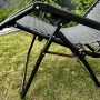 Польський шезлонг-крісло Zero Gravity, навантаження до 150 кг пляжний шезлонг