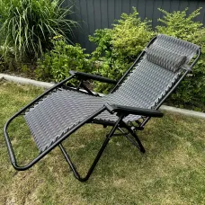 Польський шезлонг-крісло Zero Gravity, навантаження до 150 кг пляжний шезлонг