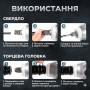 Ударний гайковерт на акумуляторі з додатковими насадками 25 штук і 2 АКБ у кейсі