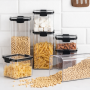 Набір контейнерів для зберігання сипких продуктів Food Storage Container, 6 шт., герметичні пластикові ємності з кришками