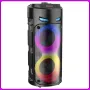 Портативна Bluetooth колонка з RGB-підсвіткою і дротовим мікрофоном ZQS4239S 16W