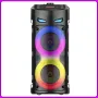 Портативна Bluetooth колонка з RGB-підсвіткою і дротовим мікрофоном ZQS4239S 16W