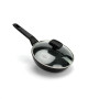 Сковорода OSFE OS-F20, 20 см, з гранітним покриттям і кришкою. Чорний (OS-F20)
