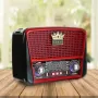 Радіоприймач акумуляторний з Bluetooth, MP3 та ліхтариком, Golon RX-BT455S AM / Портативне радіо