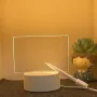 Акрилова дошка на підставці з підсвіткою та маркером USB