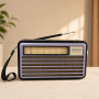 Портативный FM радиоприемник MEIER М-521BTS FM радио проигрыватель с флешкой USB на аккумуляторе с солнечной батареей