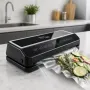 Вакууматор 35 см с рулоном пакетов, LED, 200Вт, ZP-00374, Черный / Вакуумный упаковщик с резаком для сухих и влажных продуктов