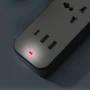 Сетевой удлинитель-разветвитель 3 розетки с USB Type-C, 2м, WL-7, Белый / Удлинитель с USB портами / Сетевой фильтр