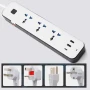 Сетевой удлинитель-разветвитель 3 розетки с USB Type-C, 2м, WL-7, Белый / Удлинитель с USB портами / Сетевой фильтр