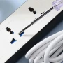 Сетевой удлинитель-разветвитель 3 розетки с USB Type-C, 2м, WL-7, Белый / Удлинитель с USB портами / Сетевой фильтр
