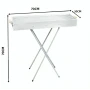 Раскладной мангал переносной 70х70х30см, BARBECUE TRAY 770T, Серебристый
