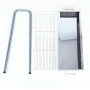 Раскладной мангал переносной 70х70х30см, BARBECUE TRAY 770T, Серебристый