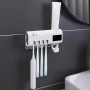 Тримач зубних щіток Brush Sterilizer, Білий/Діспенсер для зубної пасти/Уф стерилізатор