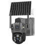 360° Вулична IP-камера TP18 4G Solar PTZ з автономним живленням і SIM-карткою, 6 МП, чорна