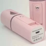Зволожувач для обличчя з підсвічуванням 20мл, 10х3см, USB, MSK-3445, Рожевий / Освіжувач для обличчя / Нано спрей для шкіри