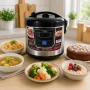УЦІНКА! Мультиварка на 12 програм, 6 л, 1800 Вт, LED-дисплей, антипригарна чаша, ZepLine ZP-060, Чорна (Вм'ятина на корпусі 3610)