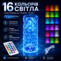 УЦЕНКА! Настольная аккумуляторная лампа с пультом 22см ночник Роза RGB Crystal Rose.(Плохая упаковка 3620)