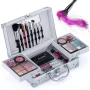 Набір жіночої косметики в подарунковій валізі MC1155 Makeup set Сріблястий