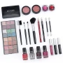 Набір жіночої косметики в подарунковій валізі MC1155 Makeup set Сріблястий