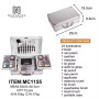 Набір жіночої косметики в подарунковій валізі MC1155 Makeup set Сріблястий