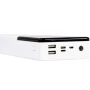 Внешний аккумулятор, повербанк PowerX Q500 белый 30000 mAh с LCD дисплеем, 2×USB