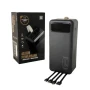 Павер банк Power Bank Power Way 60000 mAh з 4 вбудованими кабелями Чорний (1000-TX-60Q)