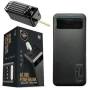 Павер банк Power Bank Power Way 60000 mAh з 4 вбудованими кабелями Чорний (1000-TX-60Q)