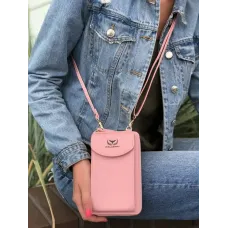 Жіночий гаманець-сумка Wallerry ZL8591 Рожевий