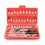 Автомобильный Набор Инструментов Piece Tool Set на 46 Ручных Инструментов в Пластиковом Кейсе
