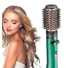 Фен-щітка для сушіння та укладання волосся VGR V-498 1200W Зелений Фен-стайлер із 2 насадками