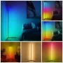 Підлогова кутова RGB-лампа торшер з пультом керування 1,2 м Кутовий підлоговий нічник світильник