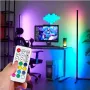 Підлогова кутова RGB-лампа торшер з пультом керування 1,2 м Кутовий підлоговий нічник світильник