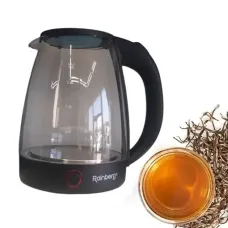 УЦЕНКА! Стеклянный чайник Rainberg RB-2240 Дисковый 2200W (Плохая упаковка 3188)