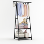 УЦІНКА! Пересувна підлогова вішалка для одягу THE NEW COAT RACK Чорний (Плохе паковання 3214)