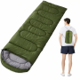 Зимовий спальний мішок із підігрівом від павербанка USB 215х65 см (до -30°C) / Теплий тактичний спальник-ковдра