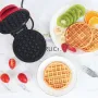 УЦІНКА! Вафельниця міні для бельгійських вафель Mini Waffle Maker (Плохе паковання 3459)