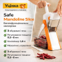 УЦІНКА! Багатофункціональна овочерізка-подрібнювач Safe Mandoline Slice (Плохе паковання 3469)