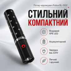 Жіночий ліхтар Помада Bailong Police BL-1202 відлякувач